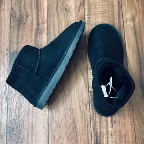 Arizona Jean Co Memory Foam Faux Suede Boots in Black Size 10 - Picture 4 of 10